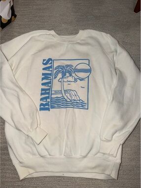 Banksy white graphic sweatshirt